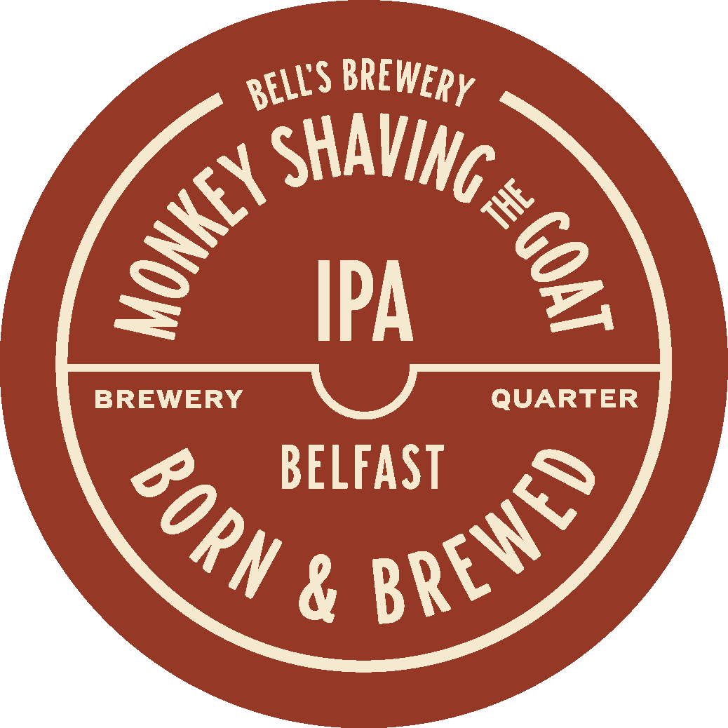 MONKEY SHAVING THE GOAT